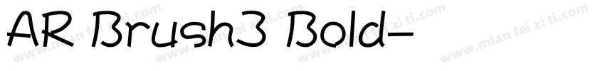 AR Brush3 Bold字体转换